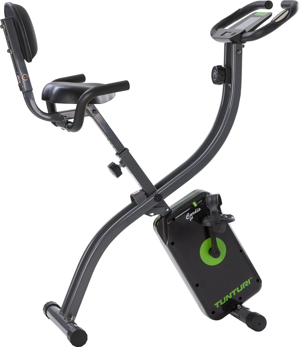 Tunturi Cardio Fit B25 X Bike - Hometrainer Met Rugleuning - Fitnessfiets Opvouwbaar - 8 Weerstandsniveaus - Tablethouder 3 Tunturi Cardio Fit B25 X Bike - Hometrainer Met Rugleuning - Fitnessfiets Opvouwbaar - 8 Weerstandsniveaus - Tablethouder