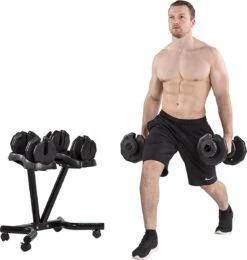 Tunturi Verstelbare Halterset - Dumbbellset - Selector Dumbbell - Dumbbells - Halters - 2,5kg Tot 25kg - Incl. Gratis Fitness App 15 Tunturi Verstelbare Halterset - Dumbbellset - Selector Dumbbell - Dumbbells - Halters - 2,5kg Tot 25kg - Incl. Gratis Fitness App -Tunturi 1139x1200
