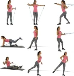 Tunturi Resistance Band Set - Weerstandsbanden - Fitness Elastiek - 5 Stuks + Accessoires - Incl. Gratis Fitness App -Tunturi 1176x1200
