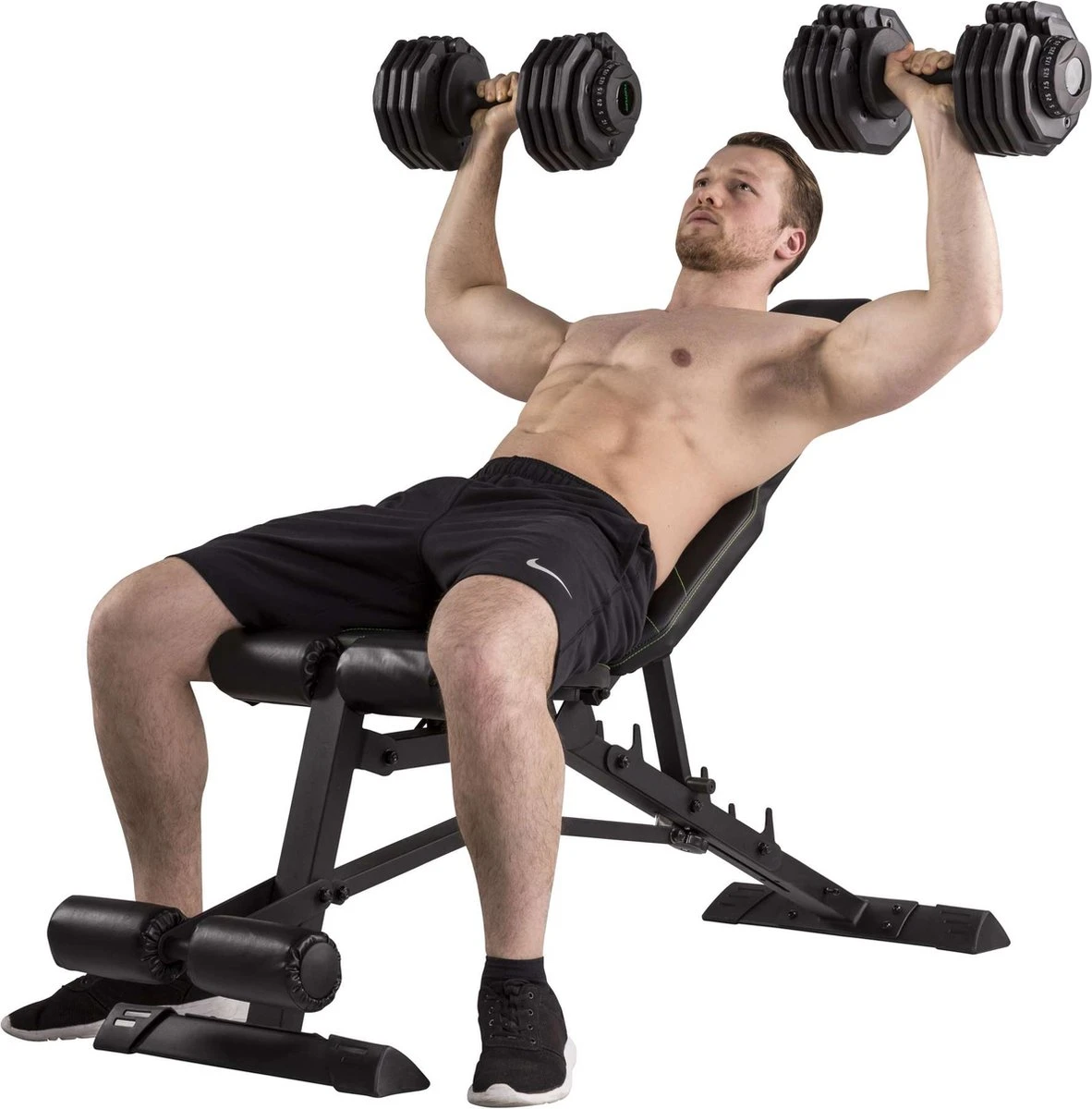 Tunturi UB80 Halterbank Verstelbaar - Fitnessbank Belastbaar Tot 200kg - Trainingsbank & Buikspierbank In één - Incl. Gratis Tunturi Training App 10 Tunturi UB80 Halterbank Verstelbaar - Fitnessbank Belastbaar Tot 200kg - Trainingsbank & Buikspierbank In één - Incl. Gratis Tunturi Training App - Afbeelding 8