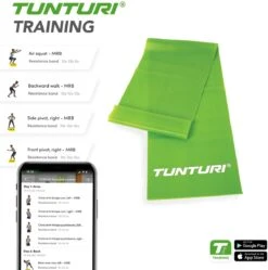 Tunturi Weerstandsband - Medium Weerstand - Fitness Elastiek - Groen - Incl. Gratis Fitness App 13 Tunturi Weerstandsband - Medium Weerstand - Fitness Elastiek - Groen - Incl. Gratis Fitness App -Tunturi 1188x1200 13