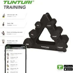 Tunturi Gewichten - Halterset - Dumbbell Set - Neopreen Dummbbells - 1 T/m 3kg - 3 Paar - Incl. Gratis Fitness App 20 Tunturi Gewichten - Halterset - Dumbbell Set - Neopreen Dummbbells - 1 T/m 3kg - 3 Paar - Incl. Gratis Fitness App -Tunturi 1188x1200 15