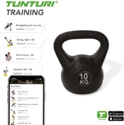 Tunturi PVC Kettle Bell - Kettlebell - 10 Kg - Incl. Gratis Fitness App 12 Tunturi PVC Kettle Bell - Kettlebell - 10 Kg - Incl. Gratis Fitness App -Tunturi 1188x1200 16
