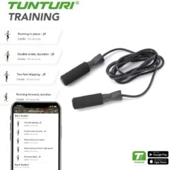 Tunturi Speed - Springtouw - Sport Springtouw - Fitness Springtouw - Met Rubber Handgrepen - Incl. Gratis Fitness App -Tunturi 1188x1200 33