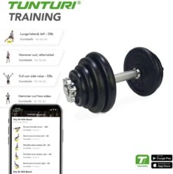 Tunturi Gewichten Gietijzer Totaal 15kg - Halterset Met Schroefsluiting - Dumbbell Set - 1 Halterstang - 30mm - Incl. Gratis Fitness App 21 Tunturi Gewichten Gietijzer Totaal 15kg - Halterset Met Schroefsluiting - Dumbbell Set - 1 Halterstang - 30mm - Incl. Gratis Fitness App -Tunturi 1192x1200 11