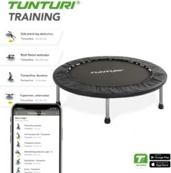 Tunturi Funhop Fitness Trampoline - Mini Trampoline - 95cm Springoppervlak - Incl. Gratis Fitnessapp -Tunturi 1192x1200 3