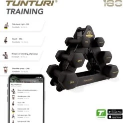 Tunturi Gewichten Centuri - Halterset - Dumbbell Set - Neopreen Dummbbells - 1 T/m 3kg - 3 Paar - Incl. Gratis Fitness App 16 Tunturi Gewichten Centuri - Halterset - Dumbbell Set - Neopreen Dummbbells - 1 T/m 3kg - 3 Paar - Incl. Gratis Fitness App -Tunturi 1198x1200 1