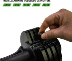Tunturi Selector Dumbbell - Halterset - Dumbbell Set - Verstelbare Dumbbell - 12,5kg - Incl. Gratis Fitness App -Tunturi 1200x1017