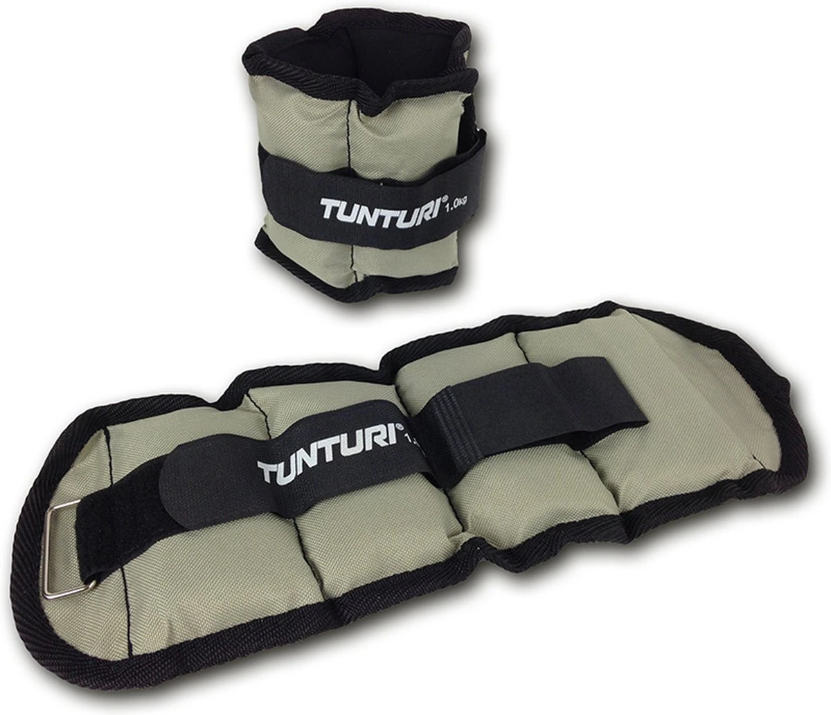 Tunturi Enkelgewichten En Polsgewichten - Gewichten - 2 X 1,0kg - Grijs 5 Tunturi Enkelgewichten En Polsgewichten - Gewichten - 2 X 1,0kg - Grijs - Afbeelding 3