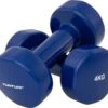 Tunturi Dumbell Set - 2 X 4,0 Kg - Vinyl - Blauw - Incl. Gratis Fitness App -Tunturi 1200x1046