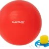 Tunturi Fitness Bal - Yoga Bal Inclusief Pomp - Pilates Bal - Zwangerschaps Bal - 55cm - Kleur: Rood - Incl. Gratis Fitness App