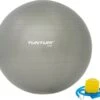 Tunturi Fitness Bal - Yoga Bal Inclusief Pomp - Pilates Bal - Zwangerschaps Bal - 65 Cm - Kleur: Zilver - Incl. Gratis Fitness App
