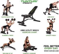 Tunturi UB80 Halterbank Verstelbaar - Fitnessbank Belastbaar Tot 200kg - Trainingsbank & Buikspierbank In één - Incl. Gratis Tunturi Training App 20 Tunturi UB80 Halterbank Verstelbaar - Fitnessbank Belastbaar Tot 200kg - Trainingsbank & Buikspierbank In één - Incl. Gratis Tunturi Training App -Tunturi 1200x1102