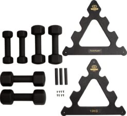 Tunturi Gewichten Centuri - Halterset - Dumbbell Set - Neopreen Dummbbells - 1 T/m 3kg - 3 Paar - Incl. Gratis Fitness App 14 Tunturi Gewichten Centuri - Halterset - Dumbbell Set - Neopreen Dummbbells - 1 T/m 3kg - 3 Paar - Incl. Gratis Fitness App -Tunturi 1200x1104