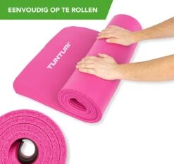 Tunturi Fitnessmat - Yogamat - Sportmat Gemaakt Van Zacht NBR Materiaal - 180 X 60 X 1,5cm - Roze - Incl. Gratis Fitness App 11 Tunturi Fitnessmat - Yogamat - Sportmat Gemaakt Van Zacht NBR Materiaal - 180 X 60 X 1,5cm - Roze - Incl. Gratis Fitness App -Tunturi 1200x1131 3