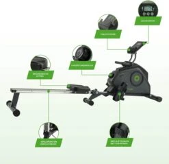 Tunturi Cardio Fit R30 Roeitrainer - Inklapbaar - Roeimachine Met 8 Weerstandsniveaus - Roeiapparaat Voor Thuis - Incl. Tablethouder -Tunturi 1200x1162 3