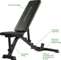 Tunturi UB40 Utility Bench Fitnessbank - Halterbank - Trainingsbank - Buikspierbank - Verstelbaar -Tunturi 1200x1179 2