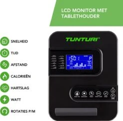 Tunturi Cardio Fit E30 Hometrainer - Fitnessfiets Met Ergometer - 12 Trainingsprogramma's - Verstelbaar - Ergonomisch -Tunturi 1200x1181