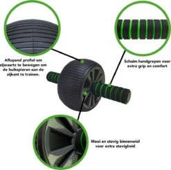 Tunturi AB Roller- Buikspiertrainer - Trainingswiel - Met NBR Kniemat - Incl. Gratis Fitness App -Tunturi 1200x1196 2