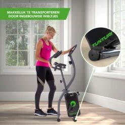 Tunturi Cardio Fit B25 X Bike - Hometrainer Met Rugleuning - Fitnessfiets Opvouwbaar - 8 Weerstandsniveaus - Tablethouder 19 Tunturi Cardio Fit B25 X Bike - Hometrainer Met Rugleuning - Fitnessfiets Opvouwbaar - 8 Weerstandsniveaus - Tablethouder -Tunturi 1200x1200 100
