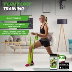 Tunturi Weerstandsband - Medium Weerstand - Fitness Elastiek - Groen - Incl. Gratis Fitness App 12 Tunturi Weerstandsband - Medium Weerstand - Fitness Elastiek - Groen - Incl. Gratis Fitness App -Tunturi 1200x1200 123