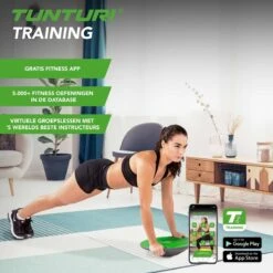Tunturi Balans Bord - Balance Board - Met Handgrepen - Groen/Zwart - Incl. Gratis Fitness App 11 Tunturi Balans Bord - Balance Board - Met Handgrepen - Groen/Zwart - Incl. Gratis Fitness App -Tunturi 1200x1200 278