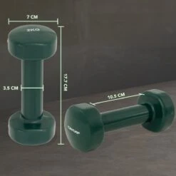 Tunturi Dumbbell Set - 2 X 2,0 Kg - Vinyl - Groen - Incl. Gratis Fitness App -Tunturi 1200x1200 32