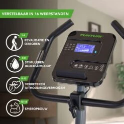 Tunturi Cardio Fit E35 Hometrainer - Ergometer - Bluetooth - Fitnessfiets Met 12 Verschillende Trainingsprogramma's - Comfort Plus Zadel -Tunturi 1200x1200 53