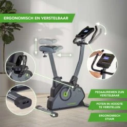 Tunturi Cardio Fit E35 Hometrainer - Ergometer - Bluetooth - Fitnessfiets Met 12 Verschillende Trainingsprogramma's - Comfort Plus Zadel -Tunturi 1200x1200 54
