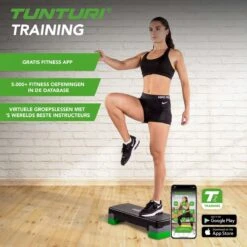 Tunturi Aerobic Step Easy - Fitness Step Verstelbaar - Aerobics Stepper - Zwart - Incl. Gratis Fitness App -Tunturi 1200x1200 59
