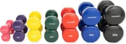 Tunturi Dumbbell Set - 2 X 1,0 Kg - Vinyl - Paars - Incl. Gratis Fitness App -Tunturi 1200x422 3