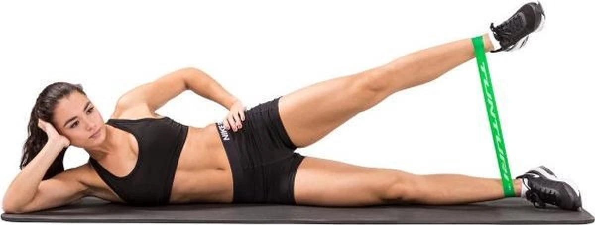 Tunturi 4 Weerstandsbanden Set - Mini Power Body Band - Weerstandsband - Fitness Elastiek - Fitnessband - Trainingsband - Gymnastiekband - Incl. Gratis Fitness App 12 Tunturi 4 Weerstandsbanden Set - Mini Power Body Band - Weerstandsband - Fitness Elastiek - Fitnessband - Trainingsband - Gymnastiekband - Incl. Gratis Fitness App - Afbeelding 10