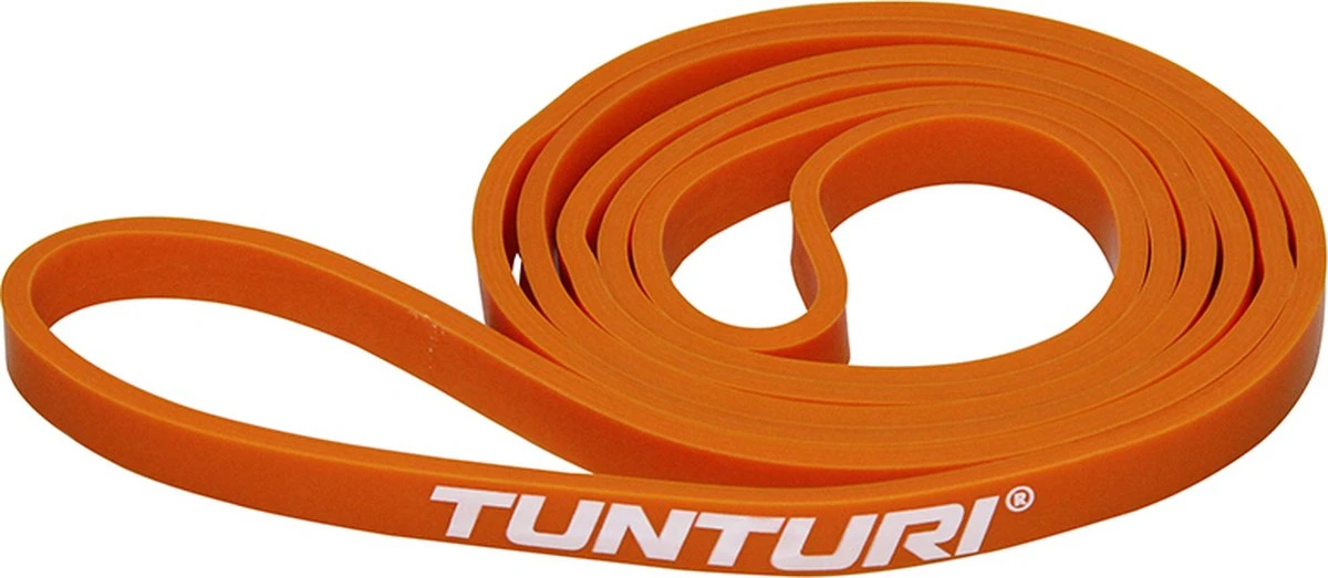 Tunturi Power Band - Resistance Band - Weerstandsband - Fitness Elastiek - Extra Licht - Oranje 3 Tunturi Power Band - Resistance Band - Weerstandsband - Fitness Elastiek - Extra Licht - Oranje