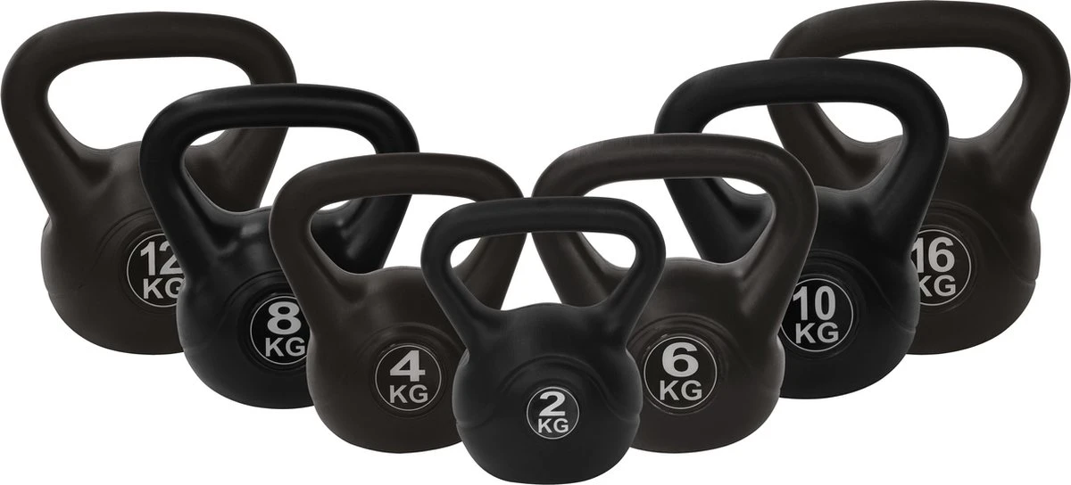 Tunturi PVC Kettle Bell - Kettlebell - 12 Kg - Incl. Gratis Fitness App 4 Tunturi PVC Kettle Bell - Kettlebell - 12 Kg - Incl. Gratis Fitness App - Afbeelding 3