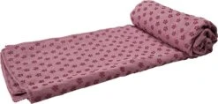 Tunturi Silicone Yoga Handdoek Met Anti Slip - Incl. Draagtas - Roze -Tunturi 1200x574