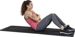 Tunturi Pro Fitnessmat - Yogamat - Gymnastiekmat - Oefenmat - 180x60x1,5cm - Zwart - Incl. Gratis Fitness App -Tunturi 1200x591