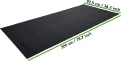 Tunturi Hardloopband Mat - Vloerbeschermmat - 200 X 95 X 0,5 Cm - Zwart -Tunturi 1200x606