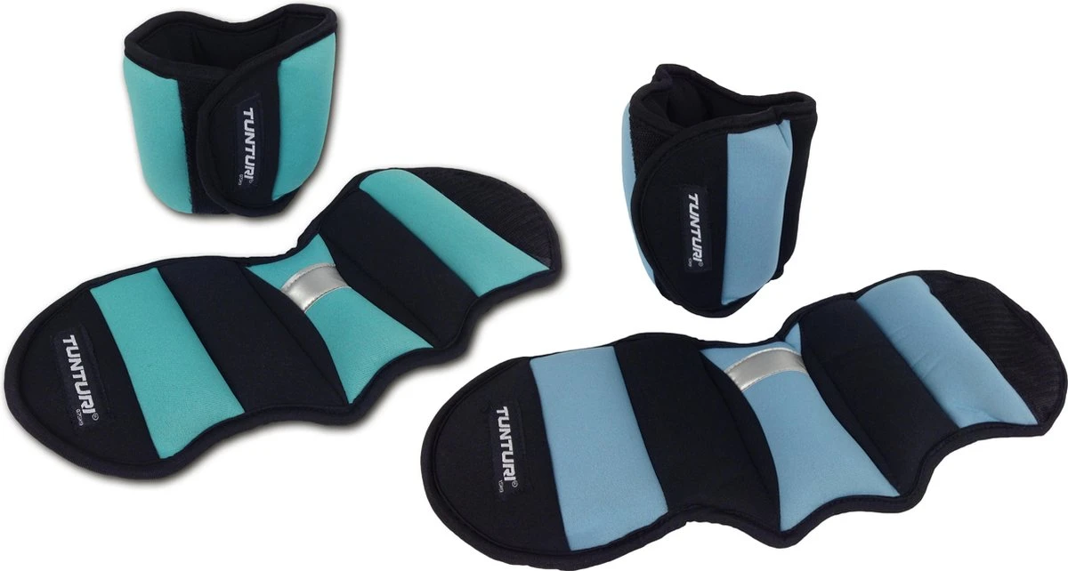 Tunturi Enkelgewichten En Polsgewichten - 2 X 1,5 Kg - Grijs 4 Tunturi Enkelgewichten En Polsgewichten - 2 X 1,5 Kg - Grijs - Afbeelding 2