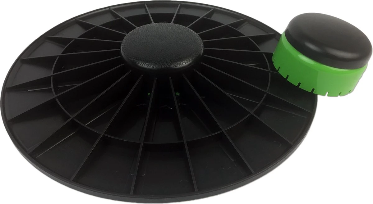 Tunturi Verstelbaar Balans Bord - Balance Board - Zwart/Groen - Incl. Gratis Fitness App 4 Tunturi Verstelbaar Balans Bord - Balance Board - Zwart/Groen - Incl. Gratis Fitness App - Afbeelding 2