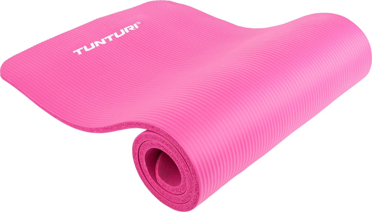 Tunturi Fitnessmat - Yogamat - Sportmat Gemaakt Van Zacht NBR Materiaal - 180 X 60 X 1,5cm - Roze - Incl. Gratis Fitness App 3 Tunturi Fitnessmat - Yogamat - Sportmat Gemaakt Van Zacht NBR Materiaal - 180 X 60 X 1,5cm - Roze - Incl. Gratis Fitness App