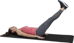 Tunturi Pro Fitnessmat - Yogamat - Gymnastiekmat - Oefenmat - 180x60x1,5cm - Zwart - Incl. Gratis Fitness App -Tunturi 1200x690