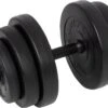 Tunturi Dumbbellset - Halterset - Totaal 15 Kg - Zwart Vinyl - Incl. Gratis Fitness App -Tunturi 1200x822