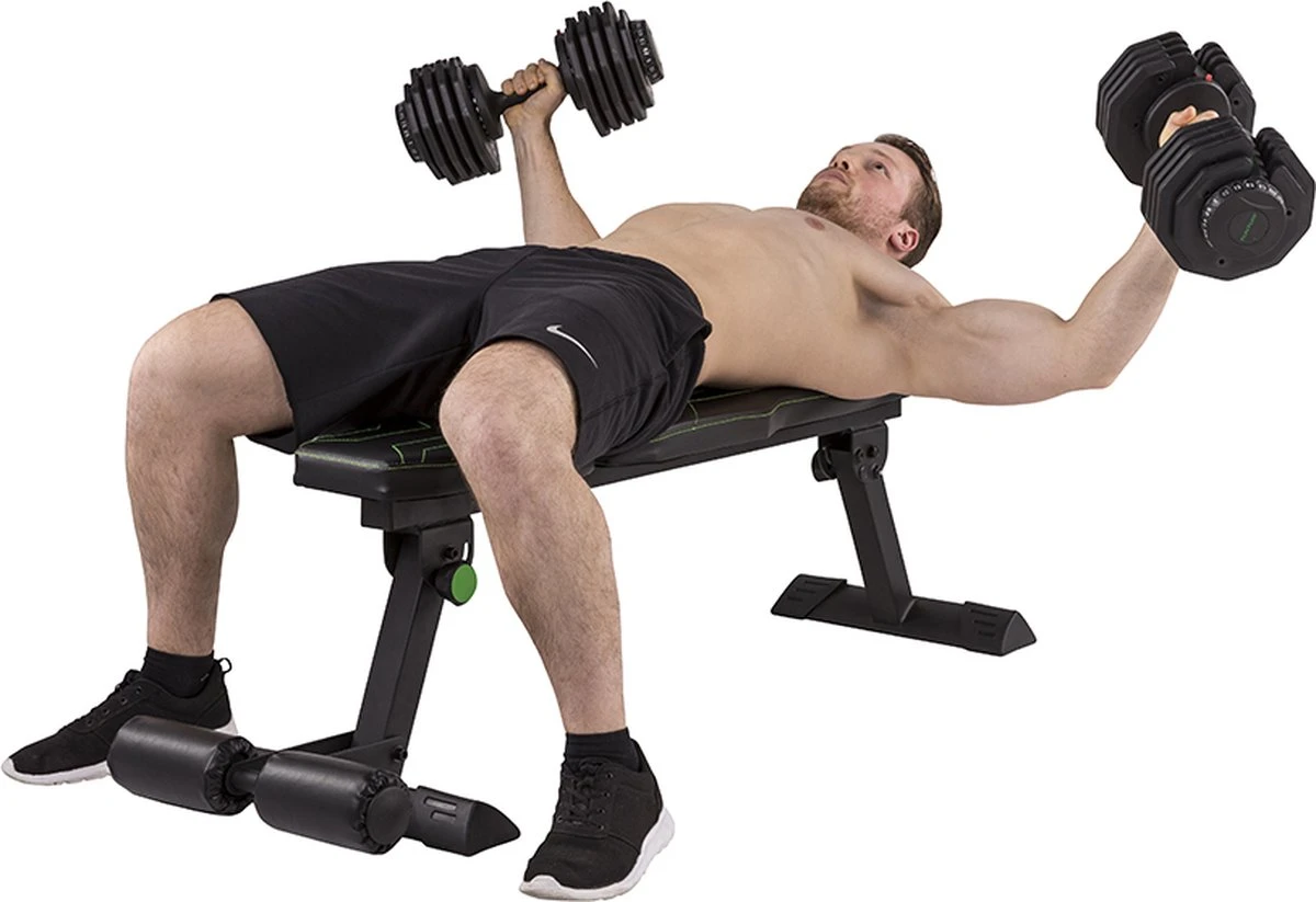 Tunturi Verstelbare Halterset - Dumbbellset - Selector Dumbbell - Dumbbells - Halters - 2,5kg Tot 25kg - Incl. Gratis Fitness App 7 Tunturi Verstelbare Halterset - Dumbbellset - Selector Dumbbell - Dumbbells - Halters - 2,5kg Tot 25kg - Incl. Gratis Fitness App - Afbeelding 5