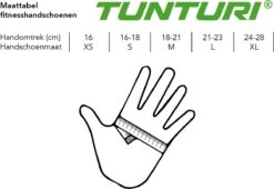 Tunturi Fitness Gloves - Fitness Handschoenen - Gewichthefhandschoenen - Sporthandschoenen - Fit Sport - S -Tunturi 1200x824 2