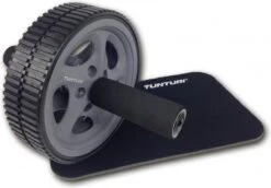 Tunturi Dubbele Ab Roller - Ab Wheel - Buikspiertrainer - Buikspierwiel - Met Kniemat - Incl. Gratis Fitness App -Tunturi 1200x837 1
