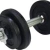 Tunturi Gewichten Gietijzer Totaal 10kg - Halterset Met Schroefsluiting - Dumbbell Set - 1 Halterstang - 30mm - Incl. Gratis Fitness App -Tunturi 1200x866