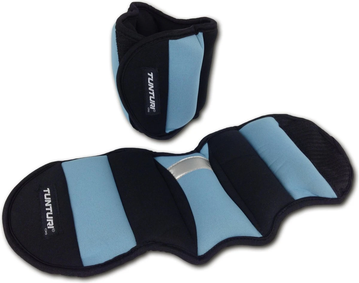 Tunturi Enkelgewichten En Polsgewichten - 2 X 1,5 Kg - Grijs 3 Tunturi Enkelgewichten En Polsgewichten - 2 X 1,5 Kg - Grijs