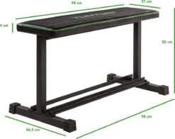 Tunturi FB20 Vlakke Halterbank - Flat Bench - Fitnessbank - Trainingsbank -Tunturi 1200x951