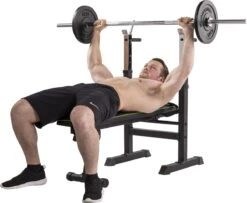 Tunturi WB20 Halterbank - Fitnessbank - Trainingsbank - Utility Bench - Opklapbaar - Bankdrukbank - Kleur: Zwart -Tunturi 1200x984 1