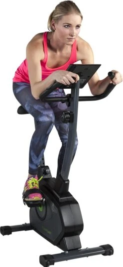 Tunturi Cardio Fit B35 Hometrainer - Fitnessfiets - 8 Weerstandsniveaus - Hartslagmonitor - Ergonomisch - Verstelbaar Stuur - Transportwielen -Tunturi 553x1200